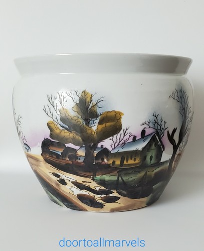 Vintage asian oriental planter - vintage,