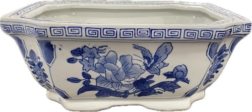 Vintage blue and - blue, white
